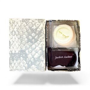 NIB Vintage and Rare Judith Leiber Compact Mirror Swarovski Crystals with Powder